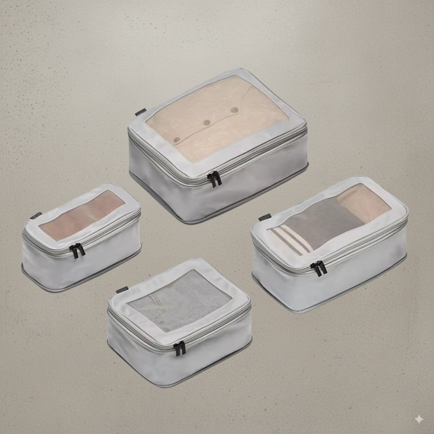 Cubes de rangement compressibles